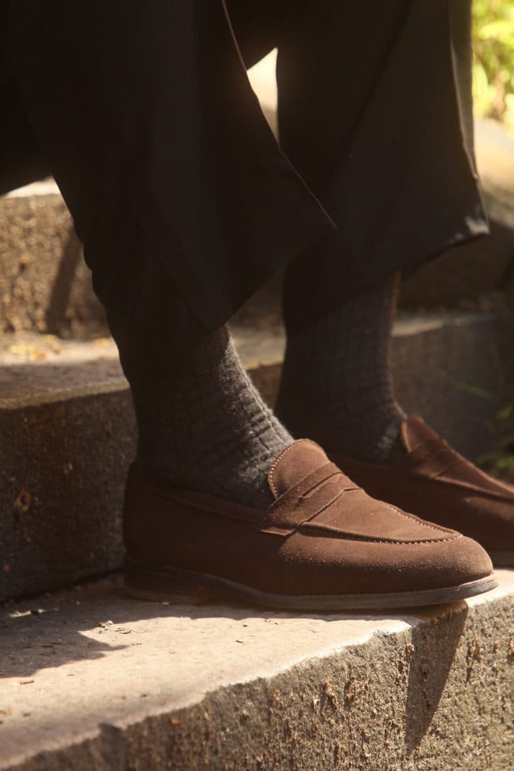 Heritage Threads strumpor burna ute på stan