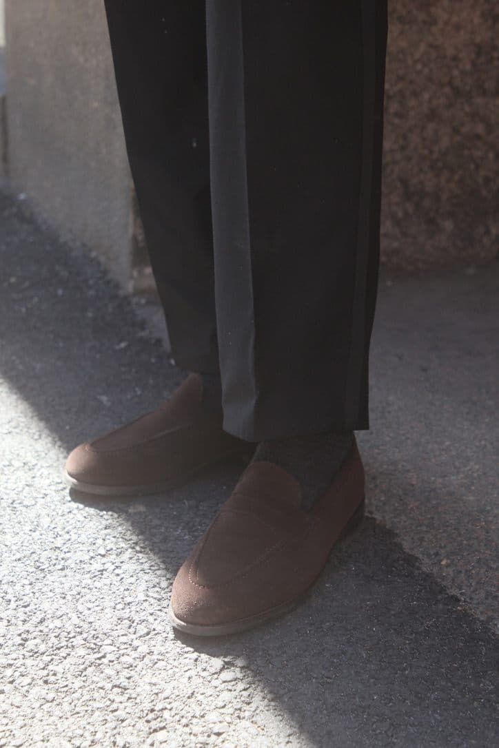 Heritage Threads strumpor burna ute på stan